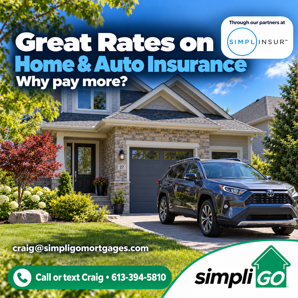We can save you money on home and auto insurance!